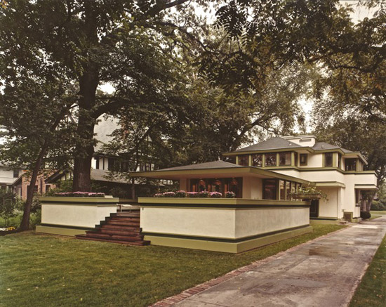 Frank Lloyd Wright-designed Ingalls House in River Forest, Illinois, USA
