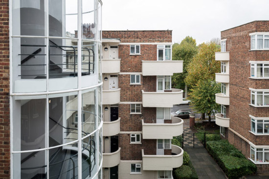 1930s split-level apartment in Wellesley Court, London W9