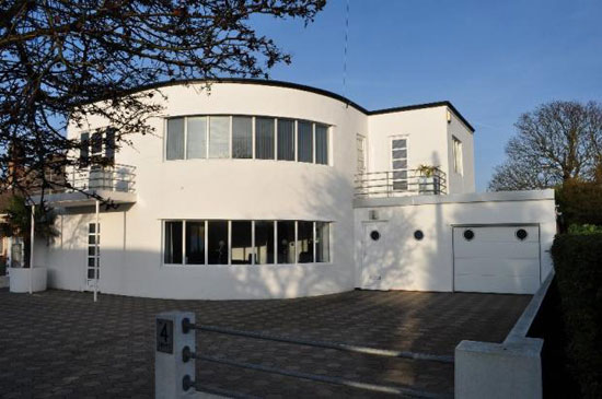 On the market: 1930s Oliver Hill-designed five bedroom art deco house in Frinton-On-Sea, Essex