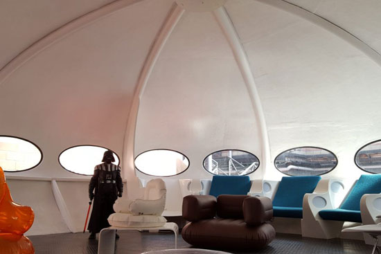 A fully preserved Matti Suurinen-designed Futuro House in France