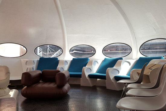 A fully preserved Matti Suurinen-designed Futuro House in France