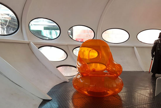 A fully preserved Matti Suurinen-designed Futuro House in France