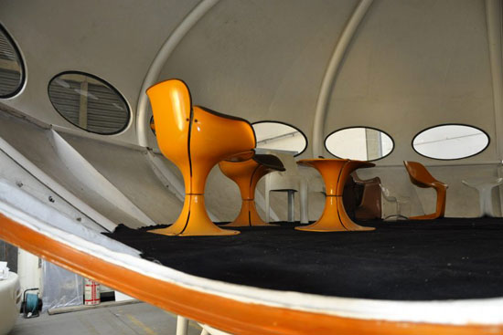 A fully preserved Matti Suurinen-designed Futuro House in France