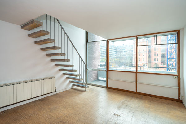 1950s duplex apartment in Bowater House on the Golden Lane Estate, London EC1Y