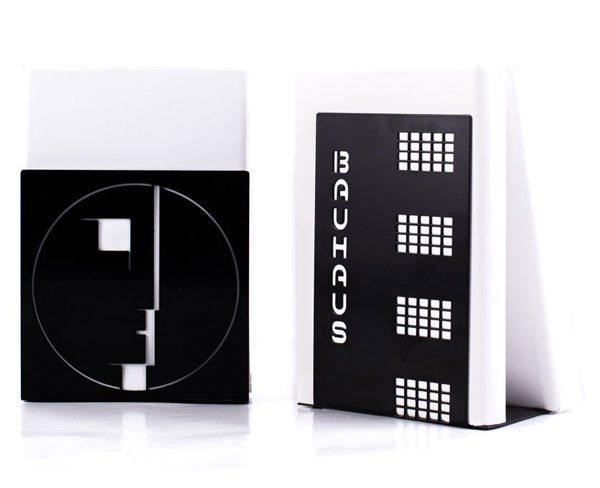 10. Bauhaus-themed bookends by Design Atelier Article