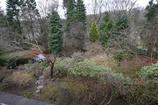 1970s modernist property in Bearsden, East Dunbartonshire, Scotland