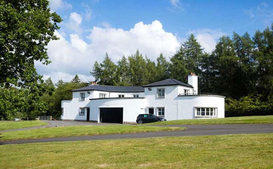 Sir Basil Spence-designed Gribloch art deco property in Kippen, Stirling, Scotland