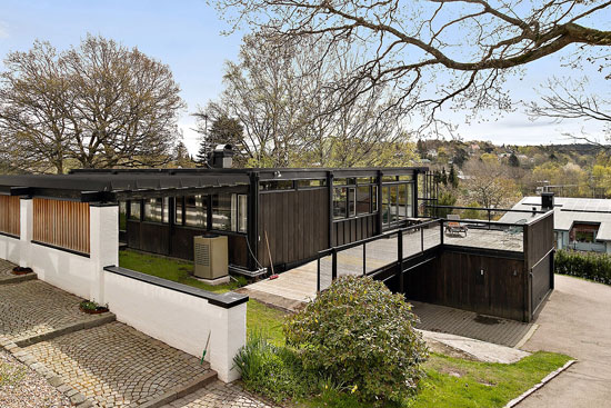 1970s Gunnar Serneblad modern house in Gothenburg, Sweden