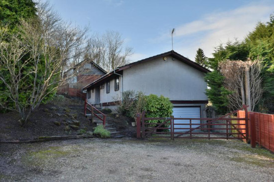 1970s modernist property in Bearsden, East Dunbartonshire, Scotland