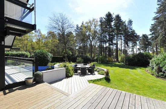 Six-bedroom modernist Huf Haus in Farnham, Surrey