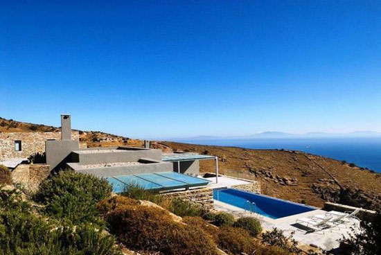 greece5 Five bedroom modernist-style villa in Otzias on the Cyclades Islands in Greece
