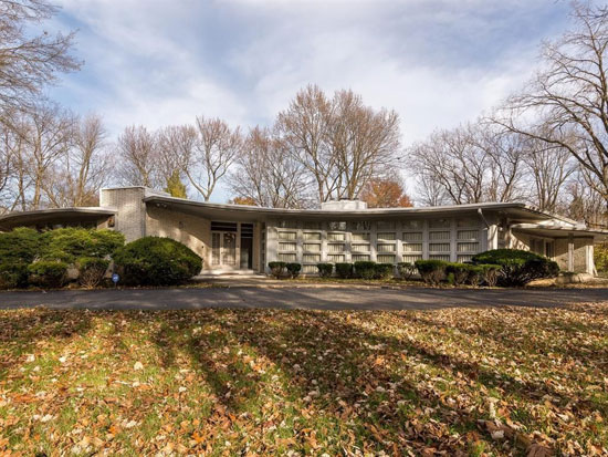 The house that time forgot: 1950s midcentury modern property in Indianapolis, Indiana, USA