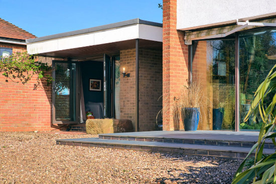 1960s midcentury modern house in Holt Heath, Worcester
