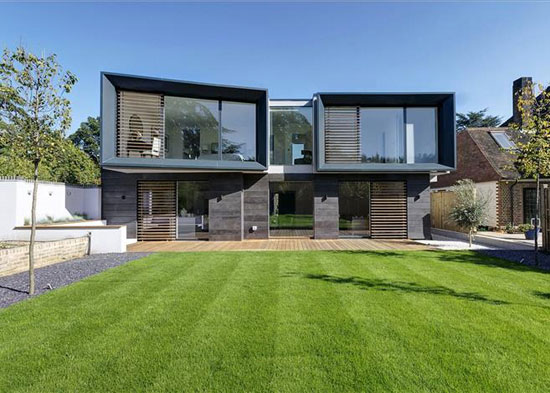 Hilltop House contemporary modernist property in Kingston upon Thames, Surrey