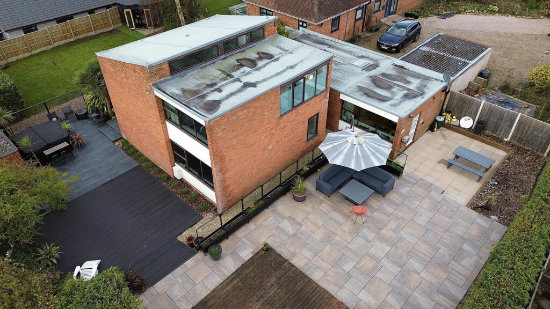 1960s midcentury modern house in Holt Heath, Worcester
