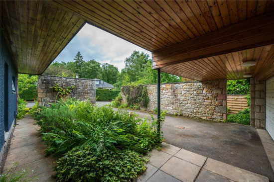 1960s midcentury modern house in Gifford, East Lothian