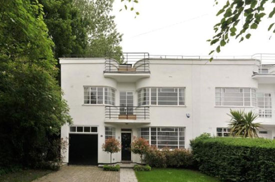 On the market: Grade II-listed 1930s five-bedroom art deco property in Hampstead Garden Suburb, London N2