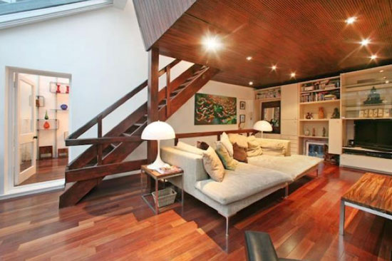 1970s two-bedroom architect-designed modernist property in Hampstead Village, London NW3
