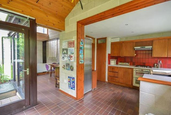 1970s Boston Saunders Architects-designed Lantic House in Haslingfield, near Cambridge