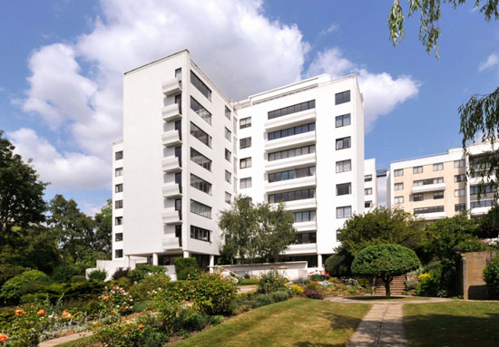 On the market: Three bedroom apartment in the grade I-listed 1930s modernist Berthold Lubetkin-designed Highpoint building in North Hill, London N6