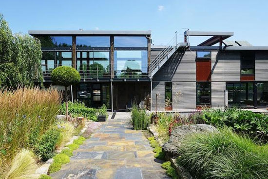 Five-bedroom modernist floating home on Taggs Island, Hampton, Middlesex