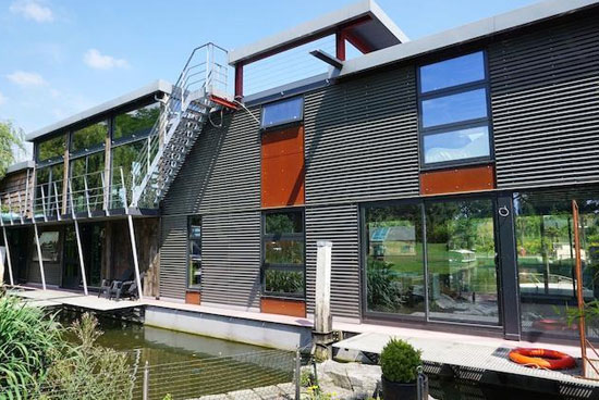 Five-bedroom modernist floating home on Taggs Island, Hampton, Middlesex