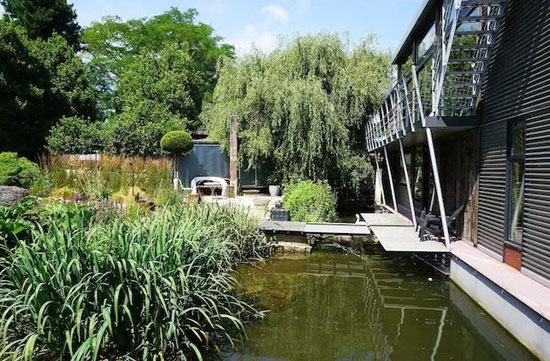 Five-bedroom modernist floating home on Taggs Island, Hampton, Middlesex