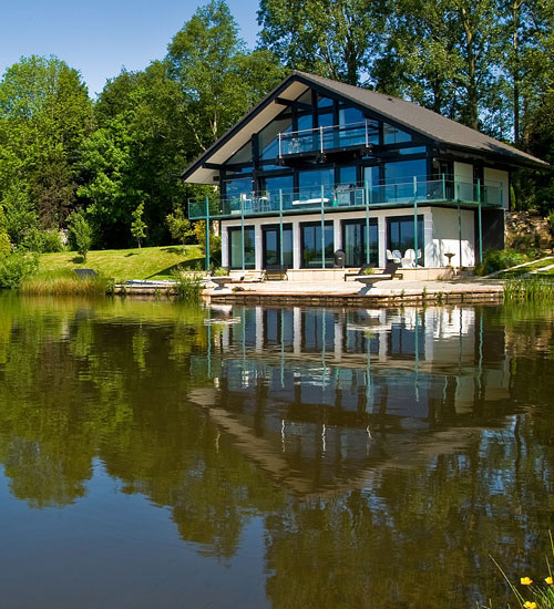 huf1 Huf Haus at Cleveley Mere, near Lancaster, Lancashire