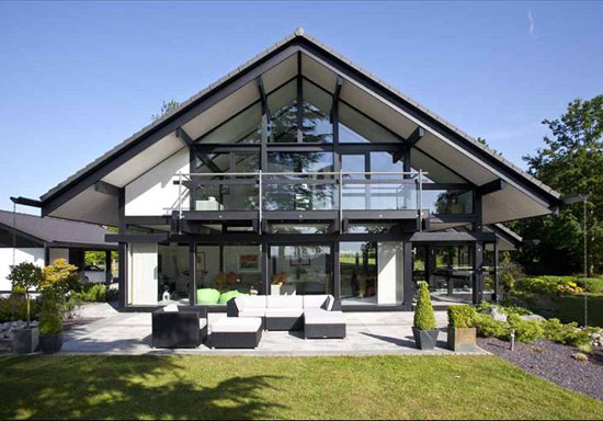 On the market: Five-bedroom modernist Huf Haus in Burcot, near Bromsgrove, Worcestershire