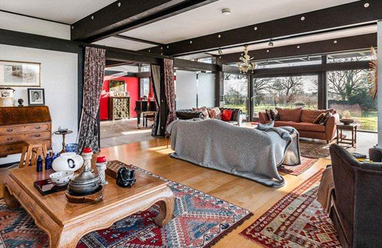 Seven-bedroom contemporary modernist Huf Haus in Little London, near Andover, Hampshire