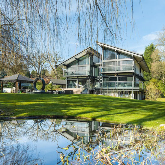 Huf Haus modernist property in St George’s Hill, Weybridge, Surrey