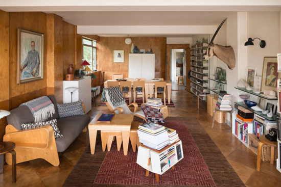 The Penthouse in the 1930s Wells Coates-designed Isokon Building in London NW3