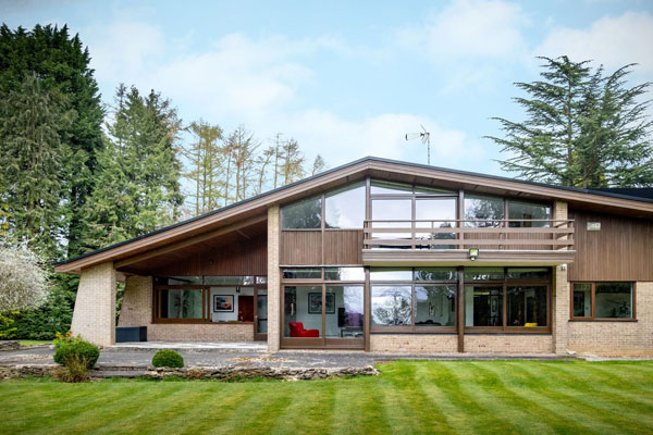 1950s Juniper Hill modern house by John Madin in Lapworth, Warwickshire