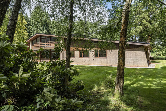 1950s Juniper Hill modern house by John Madin in Lapworth, Warwickshire