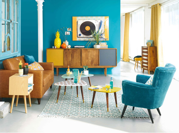 Janeiro midcentury furniture range at Maisons Du Monde