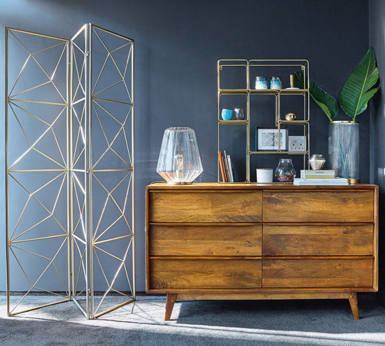 Janeiro midcentury furniture range at Maisons Du Monde