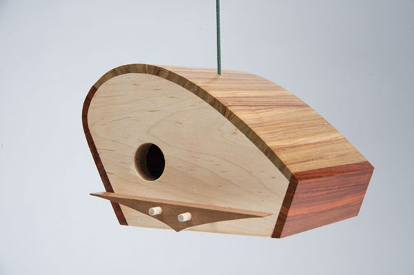 Architecture for birds: Midcentury-style birdhouses by KoolBird