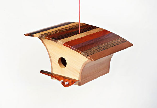 Architecture for birds: Midcentury-style birdhouses by KoolBird