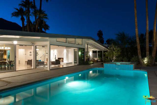 1950s William Krisel-designed midcentury modern property in Palm Springs, California, USA