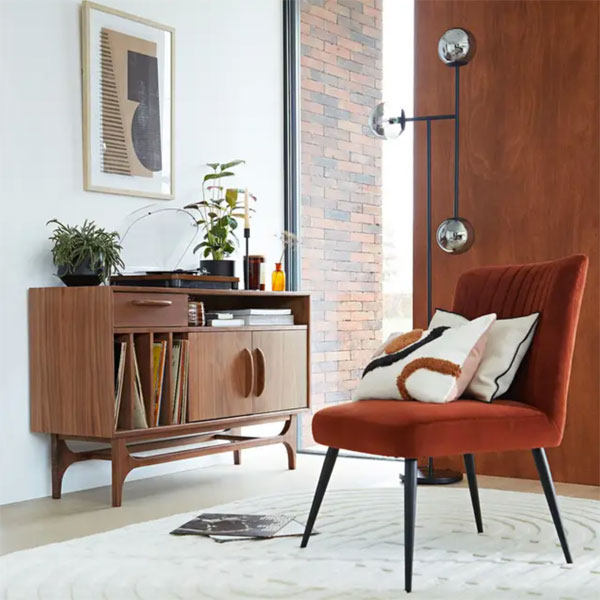 Larsen 1970s-style furniture range at La Redoute