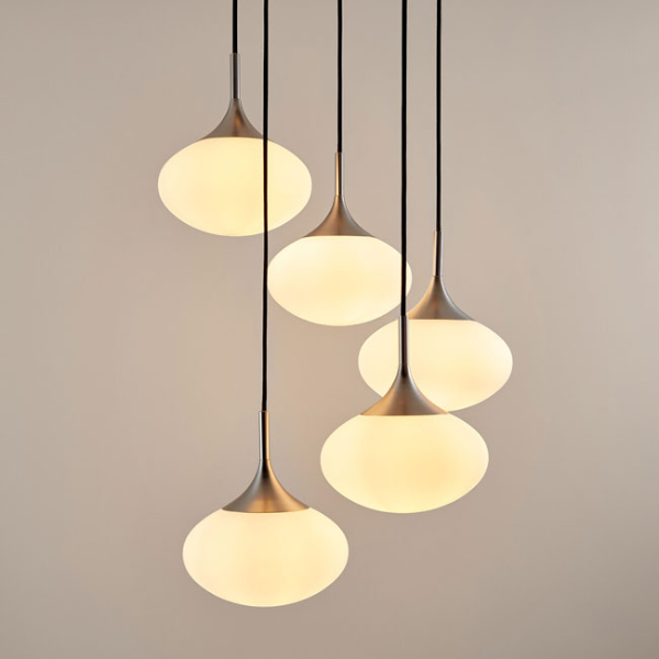 1970s-inspired hanging lamp cluster at La Redoute