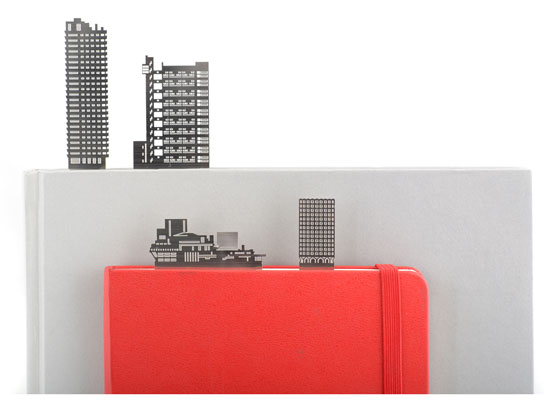 London Brutalist Bookmarks by Another Studio