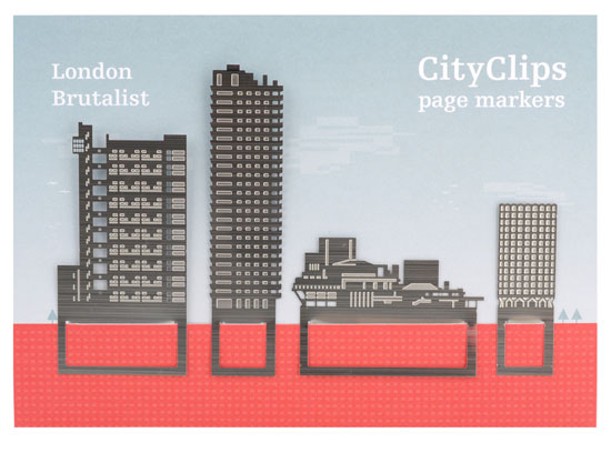 London Brutalist Bookmarks by Another Studio