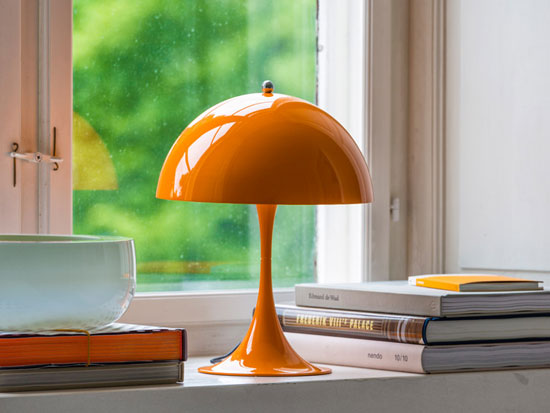 Louis Poulsen issues a miniature version of the classic Verner Panton-designed Panthella lamp