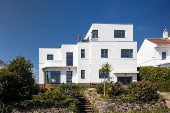 1930s Robert Lutyens modern house in Torquay, Devon
