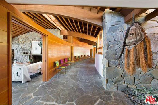 1980s John Lautner-designed Alden Schwimmer Residence in Beverly Hills, California, USA