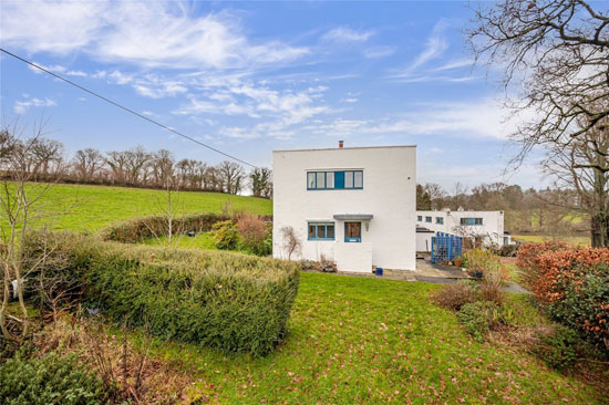 1930s William Lescaze modern house in Dartington Hall, Totnes, Devon