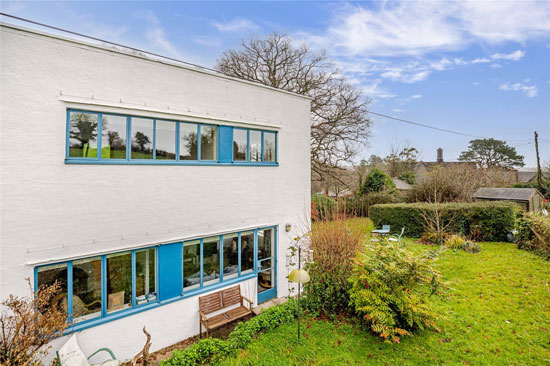 1930s William Lescaze modern house in Dartington Hall, Totnes, Devon