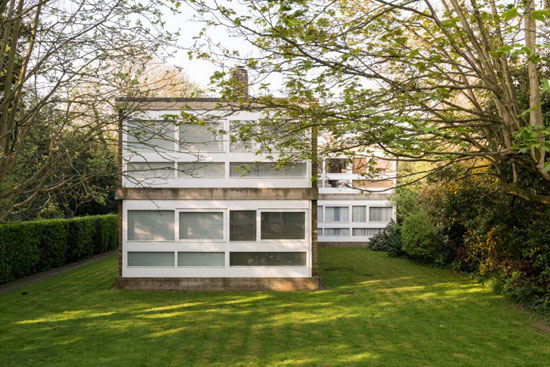 1950s modernism: Stirling & Gowan-designed apartment in Langham House Close, Richmond, Surrey