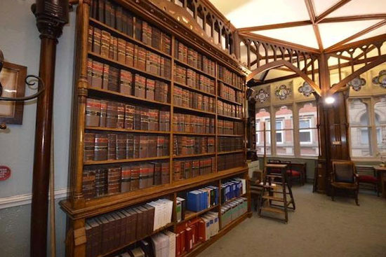 19th century Thomas Hartas-designed law library in city centre Manchester